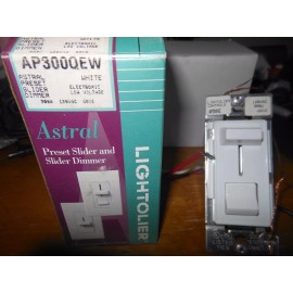 Lightolier New Electronic Low Voltage Lightolier Astral Preset Slider Dimmer Model AP300QEW