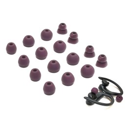 Unbranded 16 pcs. S/M/L/Layers Soft "PLUM" Eargels/Buds for Beats PowerBeats-PRO Bluetooth