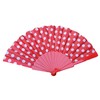 Fat-catz-copy-catz Red Polka Dots Spotted Portable Foldable Spanish Hand Fan