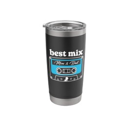 Best Mix Mom & Dad Cassette Tape Funny Toddler Boy Kids Boys Stainless Steel Insulated Tumbler