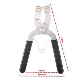 CuiCanfla 1 Pcs Piston Ring Compressor, Piston Ring Pliers, Piston Ring Installer Pliers, Car Auto Piston Ring Compressor Pliers Expander Installer Remove Tool, for Disassemble The Piston Ring