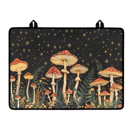 Hwzdsyxl Red Mushroom Plant Star Print Stove Top Covers for Electric Stove 29.18 x 20.96 inch Silicone Cooktop Cover Waterproof Stovetop Protector Pad Range Covers for Flat RV Range