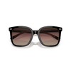 Coach HC8381F Low Bridge Fit Sunglasses, Black/Transparent Blush/Brown Purple Grey