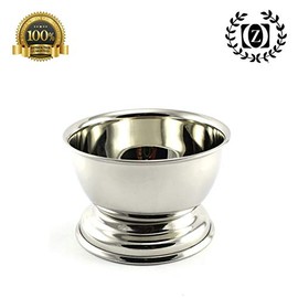 Vintage High Grade Polished Stainless Steel Men's Shaving Cup for Soap Cream