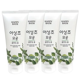 Happy Bath 해피바스 어성초 모공 클렌징폼 200ml 4개 Happy Bath Mugwort Pore Cleansing Foam 200ml 4pcs