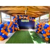 Blue and Orange Balloons 5 Inch Latex Balloons For Boys
