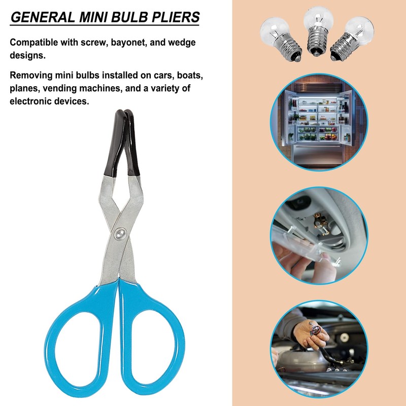 Universal Mini Light Bulb Pliers, Fuse Pliers Broken Bulb Removal