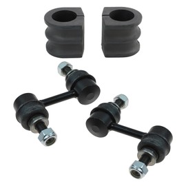 TRQ Front Suspension Kit Sway Bar Bushing Set Sway Bar Stabilizer Link Compatible with 2004-2015 Nissan TITAN