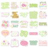 Danish Pink Inspirational Stickers for Kids Teens Girls, 50 PCS