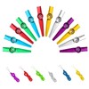 Fokmuaex 6 Metal Kazoo Musical Instruments with 36 Pieces Kazoo