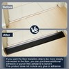 2 Pcs Aluminum Floor Transition Strip Thickness About 1.8 mm