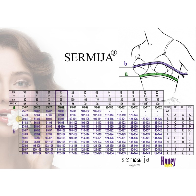 Sermija Women's Comfortable Bra with Underwire - Soft Moisture Regulating