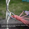PATIKIL 22KN Adjustable Daisy Chain Yoga Extended Belt 1.5M 2PCS