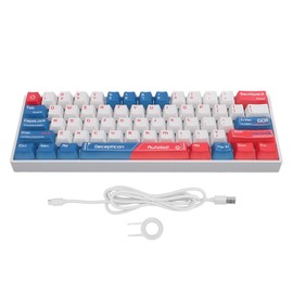 61 Keys Mechanical Gaming Keyboard 2.4G Wireless Bluetooth 3.0 5.0 Type C Wired Red Switch Keyboard with RGB Lights for PC Laptop