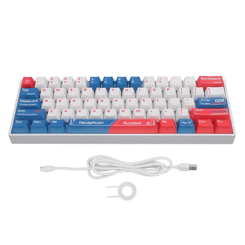 61 Keys Mechanical Gaming Keyboard 2.4G Wireless Bluetooth 3.0 5.0