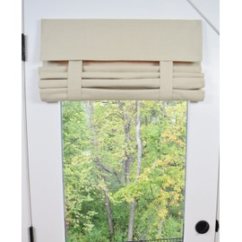 Blowout Sale Before Tariffs Hit! Washable 70" Long by 25" Wide French Door Curtain (Tan)