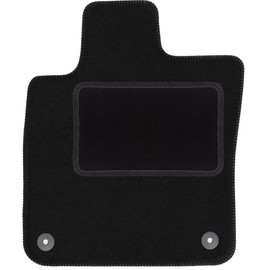 Wielganizator Driver's Velour Doormat Suitable for Volvo V60 II (2018-) Estate Driver's Side Driver's Mat Velour Floor Mat Black 1-Piece – Perfect Fit