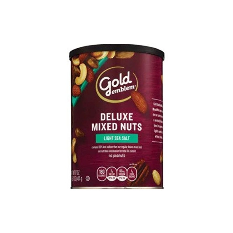 Gold Emblem Deluxe Mixed Nuts Lightly Salted, 18 OZ