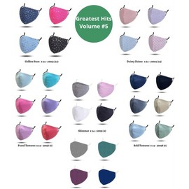 Maskit Face Mask - Washable & Adjustable Maskit Face Masks - Variety Design 2, 50063 - Leopard Bling / Style 2