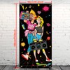 90s Party Decorations Photo Props Large Fabric，80s Themed Door Cover