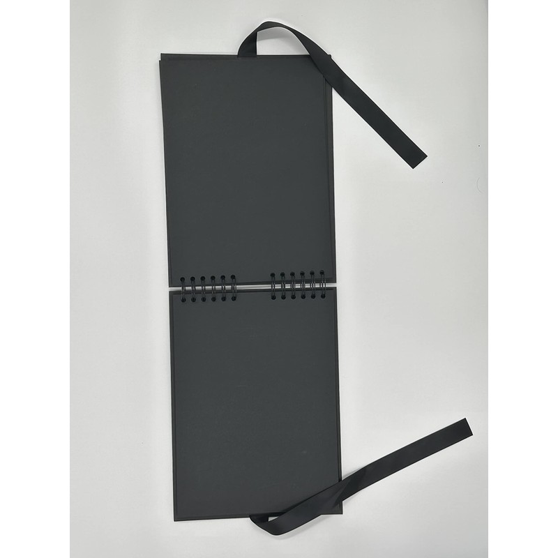 Gray Lane Scrapbook, 80 Black Page Photo Album, 12" x