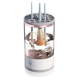 Limpiador Eléctrico de Brochas de Maquillaje, Máquina Limpiadora de Brochas de Maquillaje Limpiador Automático de Brochas Spinner para Eliminar la Suciedad y los Residuos de