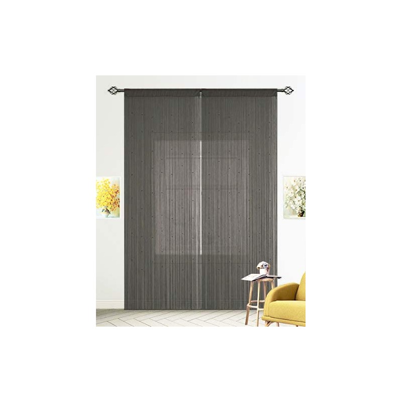 HSYLYM String Curtains Spaghetti Door Beads Light Weight Colourful Dense