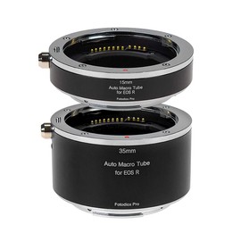 Fotodiox MTA-EFR15/35 Macro Extension Tube, 0.6 inches (15 mm), 1.4 inches (35 mm) (RF Mount), Equipped with Electronic Contacts (Photodiox)