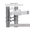 Chain Link Fence Double Gate Latch for 1-3/8" Gate Frame