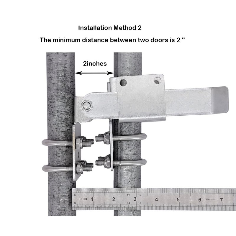 Chain Link Fence Double Gate Latch for 1-3/8" Gate Frame