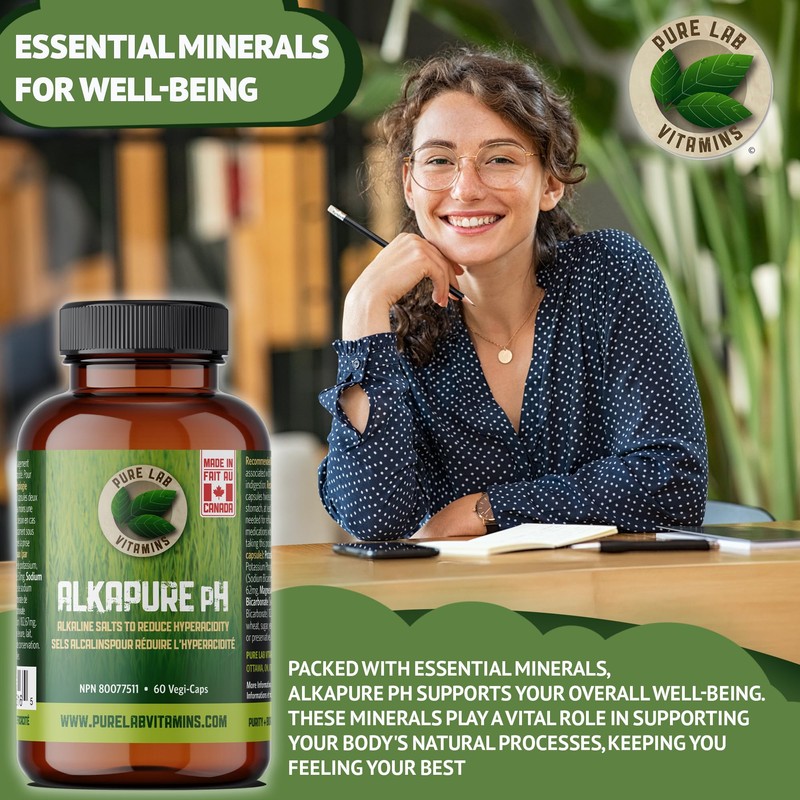 Pure Lab Vitamins - Alkapure pH 60 Vegetarian Caps |