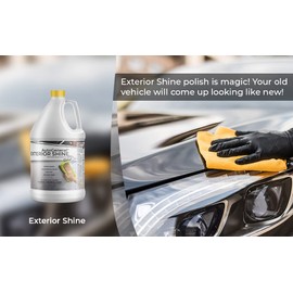 AutoGeneral - Exterior Shine - Water-Based Car Polish - High-Shine and Wax Free - Protects Against Dirt, Bugs, and UV Effects - Commercial Grade - 1 Gallon Jug