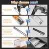 Furniware 1 Pair 14 Inch Soft Close Drawer Slides Side