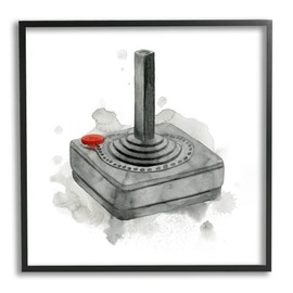 Stupell Industries Vintage Video Game Joystick Framed Giclee Art, Design by Grace Popp