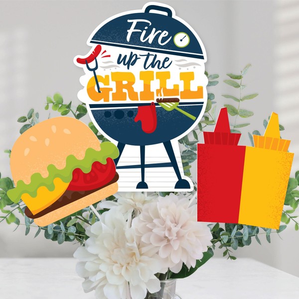 Big Dot of Happiness Fire Up the Grill - Summer