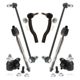 TRQ Front Steering & Suspension Kit Ball Joint Sway Bar Stabilizer Link Tie Rod Compatible with 2011-2017 Lexus CT200h 2010-2015 Toyota Prius 2012-2015 Prius Plug-In
