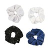 Outanaya 4Pcs Star Pattern Hair Ropes Elastic Hair Ties for