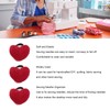 10pcs Wrist Pin Cushion Soft Elastic Heart Shaped Wearable Needle