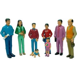Miniland Miniland27398 Hispanic Family Figures, Multi-Color