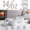 14 oz Ceramic Ramekins with Lids, Creme Brulee Ramekin Oven