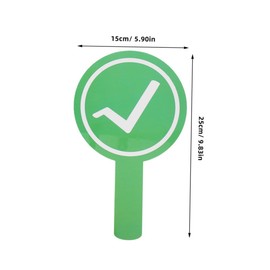 DOITOOL 4pcs Double Sided Handheld Dry Erase Voting Paddles for Classroom Participation Teacher Feedback High Visibility and Student Response Boards Splashproof Voting Tools