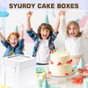 JJO JJO Tall Cake Boxes for Tier Cakes, 3 Pack
