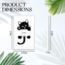 Cute Cat Light Switch Cover Decorative 1 Gang Wall Plate Single Toggle Lightswitch Cover Plate for Bedroom Kitchen Home Decor
