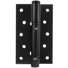 DOITOOL 4.9 Inch (128mm) Heavy Duty Stainless Steel Automatic Self Closing Door Hinges Matt Black Interior Spring Hinge Heavy Duty Door Hinges for Door or Wooden Gate, 1Pack