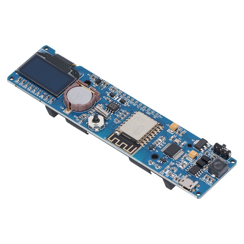 ESP8266 Clock Module Development Board with 0.96in OLED Display 18650