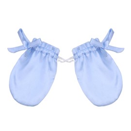 pinklilycare 1 Pair Satin Eczema Mittens for Babies Eczema Gloves Anti Scratch Eczema Relief Mittens Adjustable