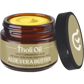 Mezcla de manteca de karité y aloe vera: contiene 4 aceites esenciales bíblicos (nardo, hisopo, casia y canela). Hidratante para todo tipo de piel. Aroma dulce a canela (1 oz)