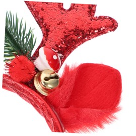 FOMIYES 2pcs Elk Antler Headband Christmas Headband Reindeer Antlers Hair Band