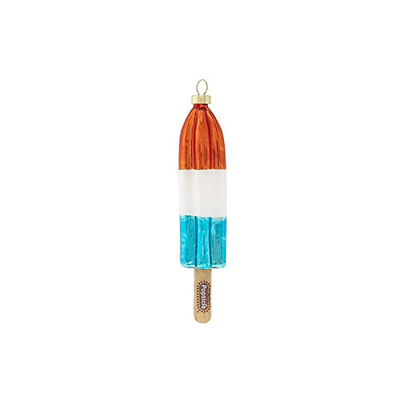 kat + annie Popsicle Firecracker Ornament, Red White and Blue