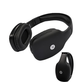XPOWER X55 Audífonos De Diadema Bluetooh X55, Diseño Súper Cómodo, hasta 15 Horas De Uso, Sonido Cristalino, Asistente de Voz, Micrófono Incorporado, Botones Integrados (Garantía de 1 año) (Negro)
